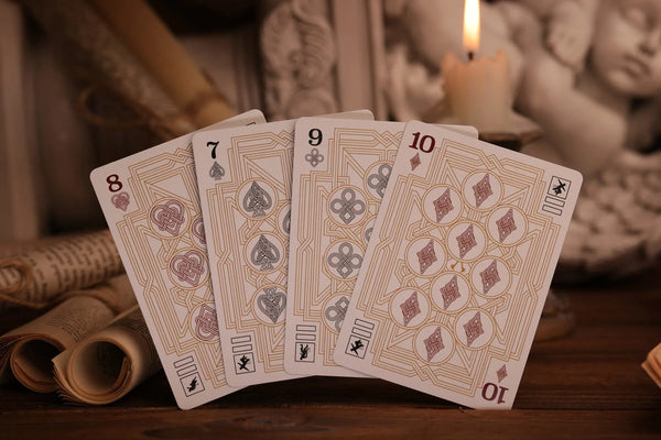 Room One Assassin's Creed Legacy Playing Cards, Black Hidden Blade Edition, Poker Size Collectible Card Deck with Custom Artwork and Embossed Foil Sleeve