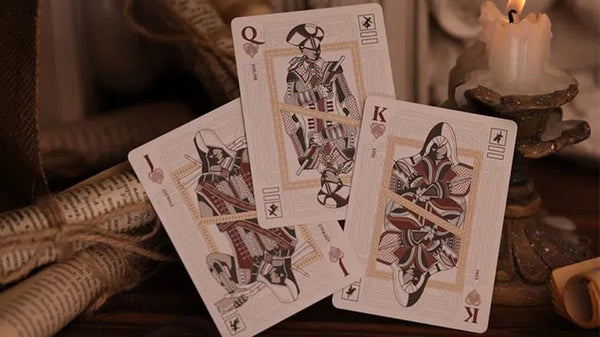 Room One Assassin's Creed Legacy Playing Cards, Black Hidden Blade Edition, Poker Size Collectible Card Deck with Custom Artwork and Embossed Foil Sleeve