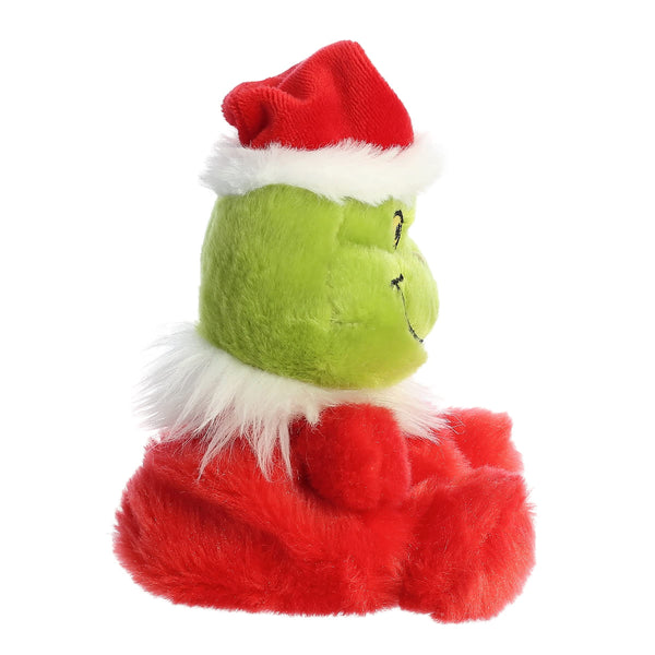 Aurora® Whimsical Dr. Seuss™ Santa Grinch Palm Pals™ Stuffed Animal - Magical Storytelling - Officially Licensed - Red 5 Inches