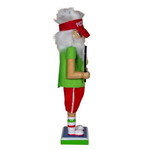 Kurt Adler 12-inch Wooden Pickleball Nutcracker