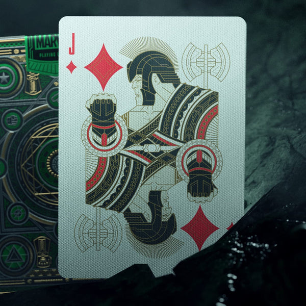theory11 Avengers Green Edition Premium Playing Cards - Marvel Studios' The Infinity Saga Deck, Poker Size Standard Index