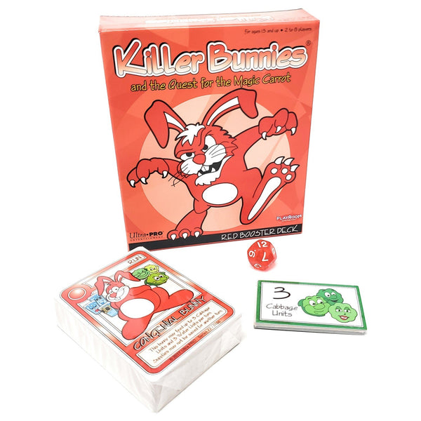 Playroom Entertainment Killer Bunnies and the Quest for the Magic Carrot: Red Booster Deck Expansion #3 (PLE41100)