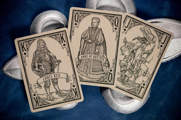 Kings Wild Project 3 Musketeers Premium Playing Cards - Standard Edition, Poker Size Custom Index