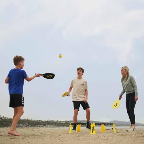 Spikeball Spikepaddle 4 Pack Kit - Includes 4 Spikepaddles, 1 Pickleball & 1 Spikeball Ball