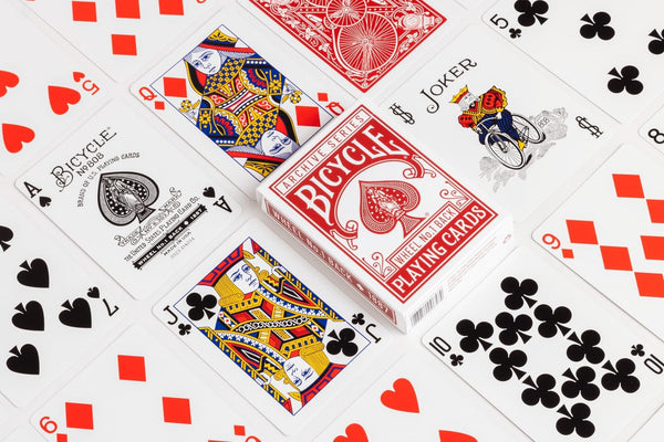 Bicycle Archive Series Wheel No.1 Back 1887 Playing Cards, Poker Size Standard Index