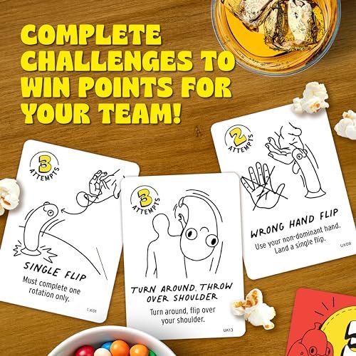 Big Potato Games - Chicken Vs Hotdog - The Fun Flipping Action Party Game Perfect for Family Game Night, 2-10 Players Ages 8+