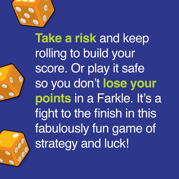 Farkle Score Sheet Pad with 75 2-Sided Sheets for the Classic Dice-Rolling Risk-Taking Game