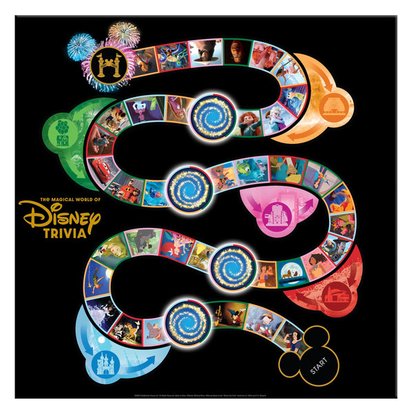PlayMonster The Magical World of Disney Trivia Games – Board Games for Family Night, Family Games, Multi-Player Board Game, Disney Game, Disney Princess, Family Games for Kids and Adults, Ages 6+