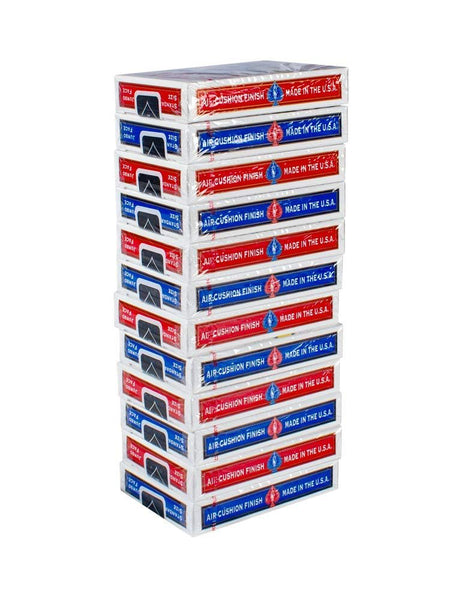 Bicycle Standard Playing Cards, Poker Size Standard Index, 12 Pack (6 Blue, 6 Red)