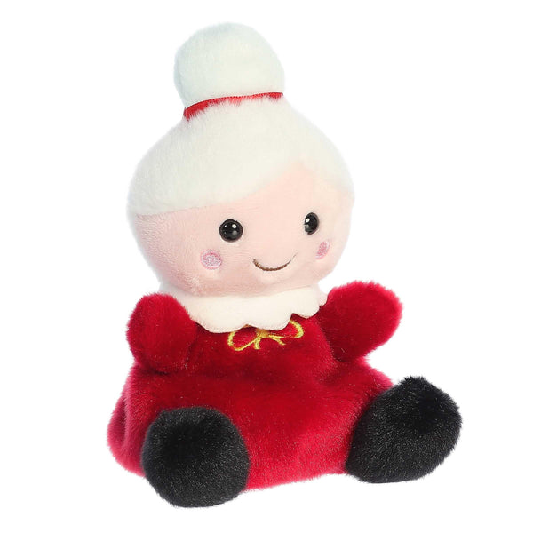 Aurora® Adorable Palm Pals™ Mrs. Claus™ Stuffed Animal - Pocket-Sized Fun - On-The-Go Play - Red 5 Inches