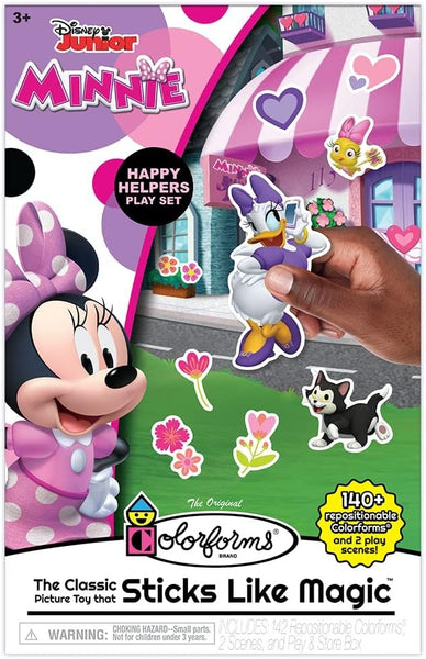 Colorforms - Disney Minnie Mouse Box Set - Pieces Stick Like Magic! - Fun Storytelling Play - Ages 3+