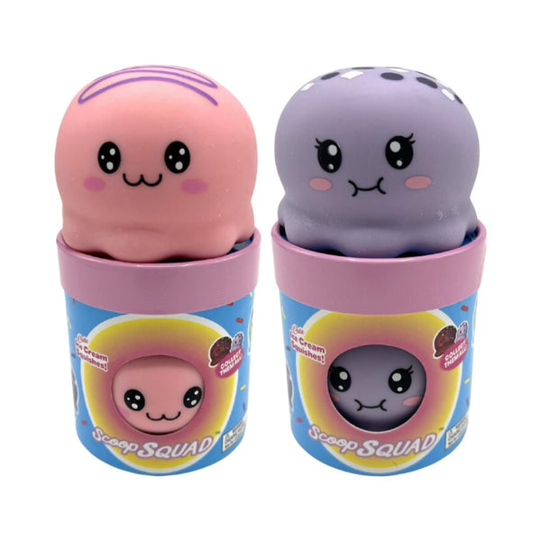 2 Pack Scoop Squad Squishy Ice Cream Scoops- Sassy and Boba