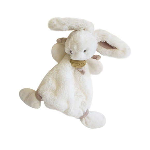 Doudou et Compagnie Tan “Candy Rabbit” Soft Toy DC2123 – Lapin Bonbon Baby Lovey Blanket Plush Pal in Gift Box
