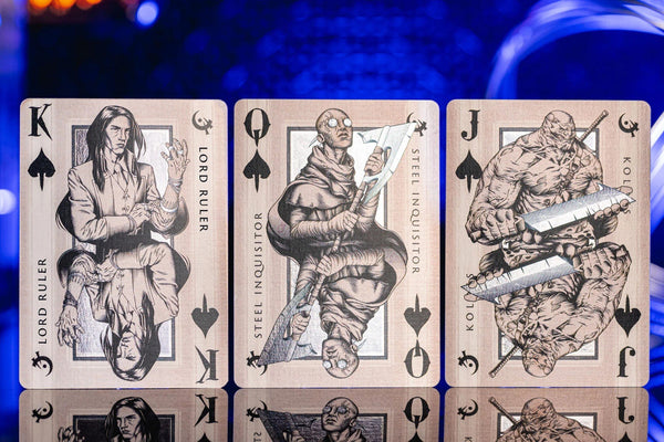 Kings Wild Project Brandon Sanderson's Mistborn Playing Cards - Officially Licensed Premium Collectible Deck by Jackson Robinson, Gilded Edition, Poker Size Custom Index