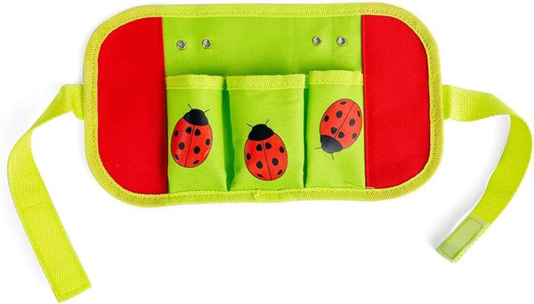 Bigjigs Toys Kids Gardening Set Belt - 4pc Garden Tools Set with Kids Gardening Gloves, Spade & Fork, Quality Outdoor Toys
