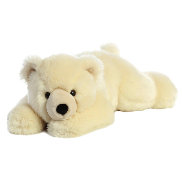 Aurora® Adorable Super Flopsie™ Slushy™ Stuffed Animal - Playful Ease - Timeless Companions - White 28 Inches