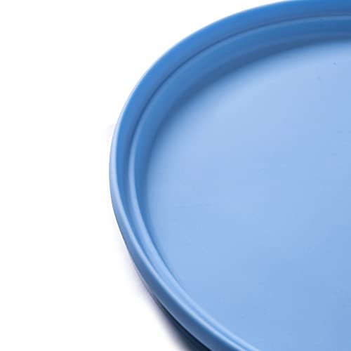 Bigjigs Toys Frisbee Flying Disc (Powder Blue) - Silicone Frisbee for Kids, Quality Flying Saucers, Beach Toys & Garden Toys, Holiday Toys for Toddlers