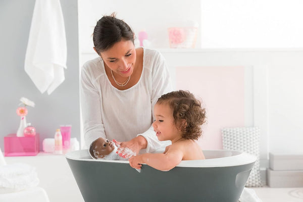 Corolle Bebe Bath Marin Baby Doll - 12" Soft-Body with Rubber Frog Toy, Safe for Water Play in Bathtub or Pool, Vanilla-Scented - for Kids sges 18 Months and up