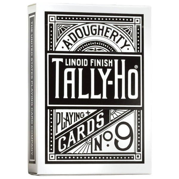 Tally Ho Signature Series Black Playing Cards - Luxury Poker Deck for Magic Tricks, Cardistry, Sleight of Hand, and Collectors by USPCC
