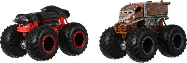 Hot Wheels Monster Trucks Demolition Doubles, Set of 2 Toy Monster Trucks in 1:64 Scale (Styles May Vary)