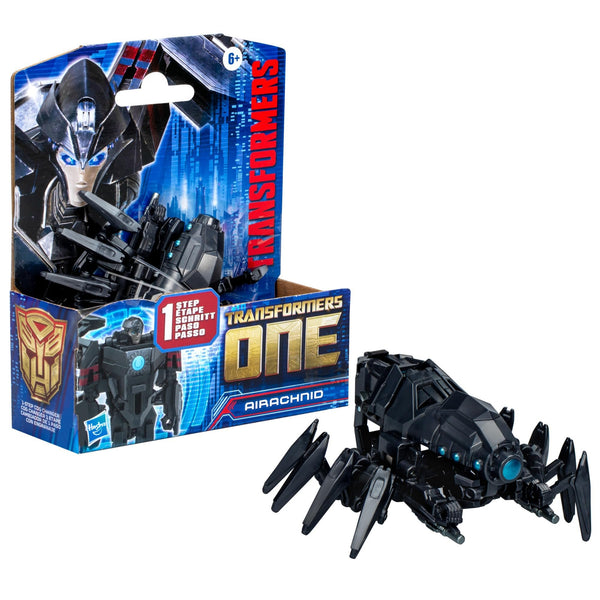 Transformers One Cog Changer Airachnid 4-Inch Robot Action Figure, Interactive Toys for Boys and Girls Ages 6 and Up