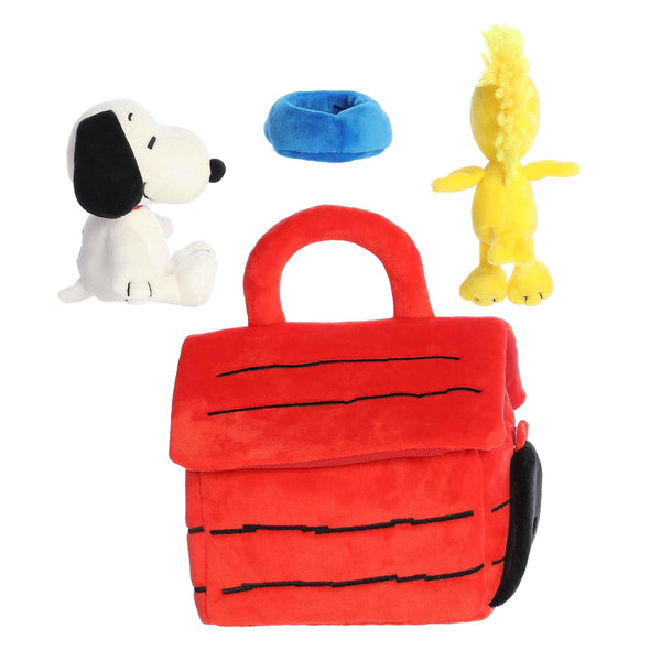 Aurora® Timeless Peanuts® Snoopy's Dog House Playset Stuffed Animal - Classic Characters - Lasting Memories - Multicolor 8 Inches