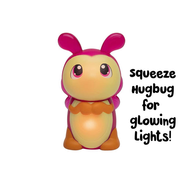 Playskool Glo Friends - Hugbug & Harmony Pop, Push & Roll! - Swan Vehicle - Glowing Bug - SEL Toy - Ages 2+