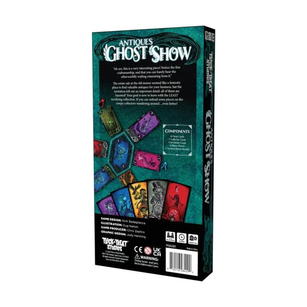 Trick Or Treat Studios Antiques Ghost Show Board Game - Exit with the Least Haunted Loot, Haunted Manor Strategy Game for 2-4 Players, Ages 14+