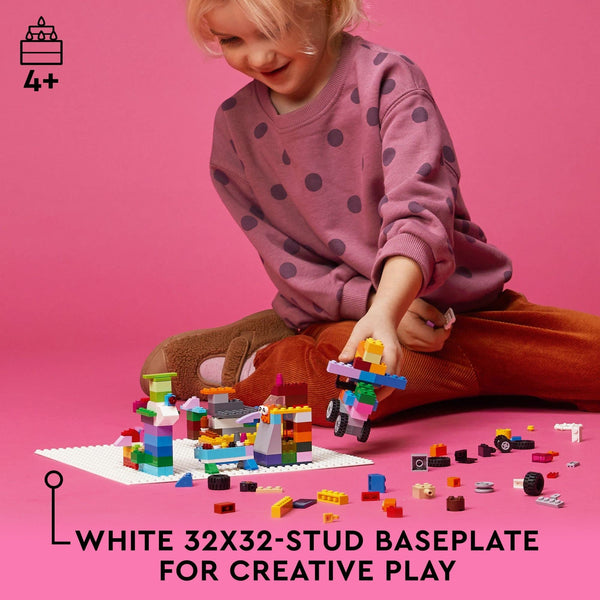 LEGO Classic White Baseplate Building Kit, 1 pc, Ages 4+