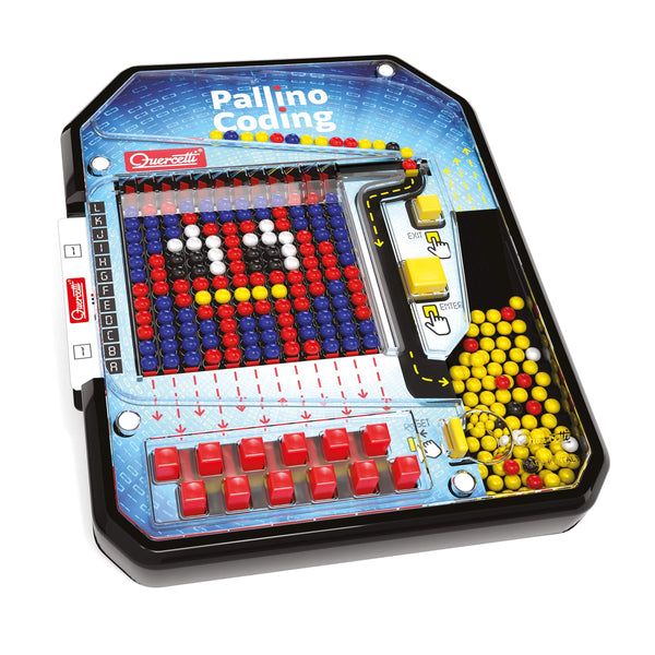 Quercetti Pallino Coding - Create Mosaic Patterns and Learn Beginner Programming Skills, Ages 6+