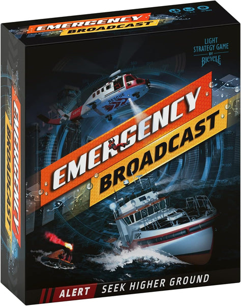Bicycle Emergency Broadcast Tile-Laying Board Game, Ages 10+, 2-4 Players