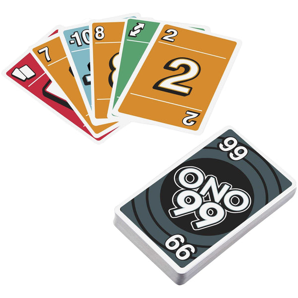 Mattel Games ONO 99 Card Game from Makers of UNO Game for Kids, Adults and Game Night, Add Numbers and Don't Go Over 99, 2-10 Players Ages 7+