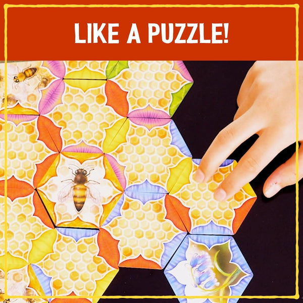 Grandpa Beck's Games The Bears and The Bees | Strategic Tile Laying Card Game for Kids, Teens, & Adults | from The Creators of Cover Your Assets | 2-5 Players 7+