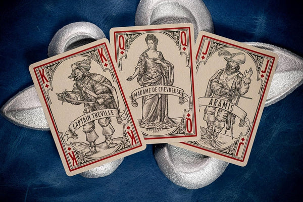 Kings Wild Project 3 Musketeers Premium Playing Cards - Standard Edition, Poker Size Custom Index