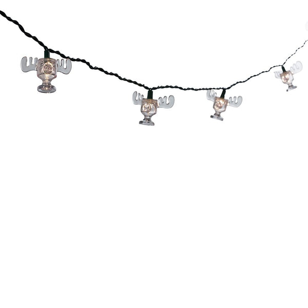 National Lampoon Christmas Vacation Kurt Adler UL 10-Light Wally World Moose Mug Light Set