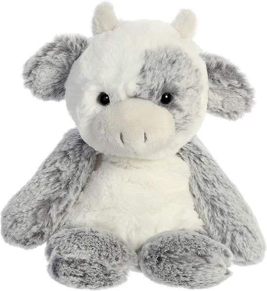 Aurora® Snuggly Sweet & Softer™ Cow Stuffed Animal - Comforting Companion - Imaginative Play - White 9 Inches