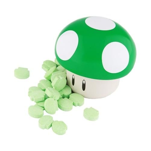 New Super Mario Brothers Mushroom Candy Tin- (Flavors May Vary)