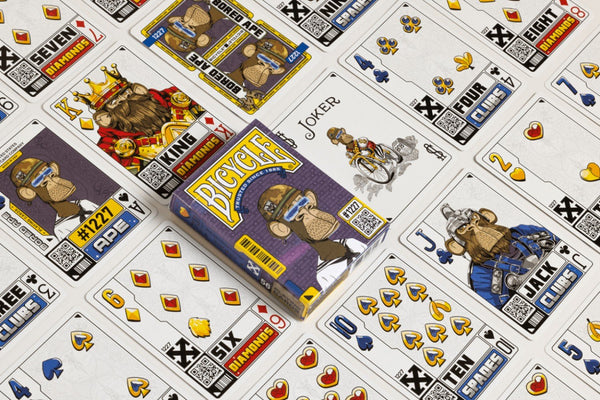 Bicycle Bored Ape Playing Cards - Limited Edition Collector's Deck - Poker Size Custom Index