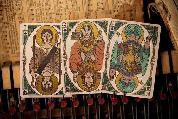 Kings Wild Project NOEL Luxury Playing Cards - Standard Edition, Festive Christmas Nativity Themed Collectible Deck, Poker Size Custom Index