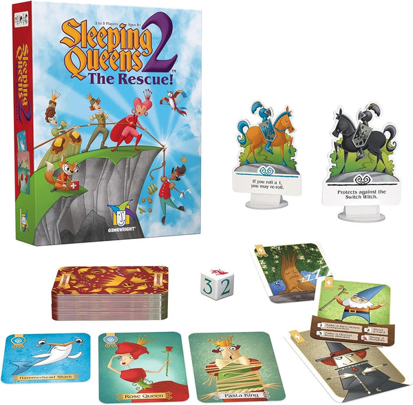 Gamewright Sleeping Queens 2 - The Rescue!, 2-5 Players Ages 8+