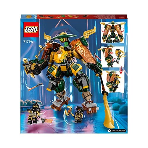 LEGO NINJAGO Lloyd and Arin’s Ninja Team Mechs Building Toy Set, Featuring 2 Battle Mechs and 5 Minifigures, Gift for Imaginative Boys and Girls Ages 9+ Who Love Ninja Adventures, 71794