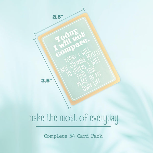 Kalan Affirmations Cards for Mind, Body, and Spirit: 54 Inspirational Quote and Mantra Cards in English for Self-Reflection, Empowerment and Stress Relief