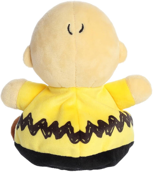 Aurora Peanuts Palm Pal Plush 2 Piece 5" Bundle, Snoopy and Charlie Brown