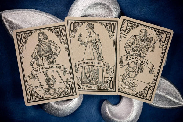 Kings Wild Project 3 Musketeers Premium Playing Cards - Standard Edition, Poker Size Custom Index