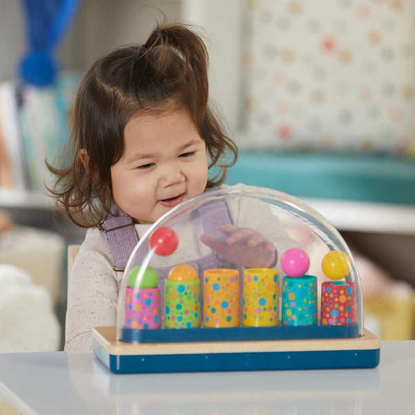 Playskool Little Wonders Pop-A-Tune Toy - Colorful Tubes & Keys Teach Cause & Effect - Silly Sounds and Classic Piano - for 12 Months+