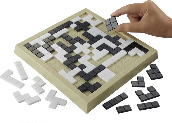 Mattel Games Blokus Duo Strategy Board Game, Family Game for Kids & Adults with Black and White Pieces, 2 Players Ages 7+