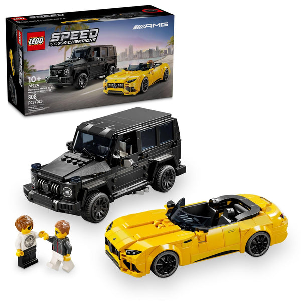 LEGO Speed Champions Mercedes-AMG G 63 & Mercedes-AMG SL 63 Building Toys - Kids Pretend Play Toy Cars for Boys & Girls, Ages 10+ Years - Gifts for Christmas - 76924