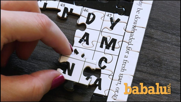 Dual Challenge Crossword Jigsaw Puzzle Movie Song Trivia - For Movie Buffs Families - 2 in 1 Fun Educational Interactive Brain Building for Adults & Families, 550 Pieces