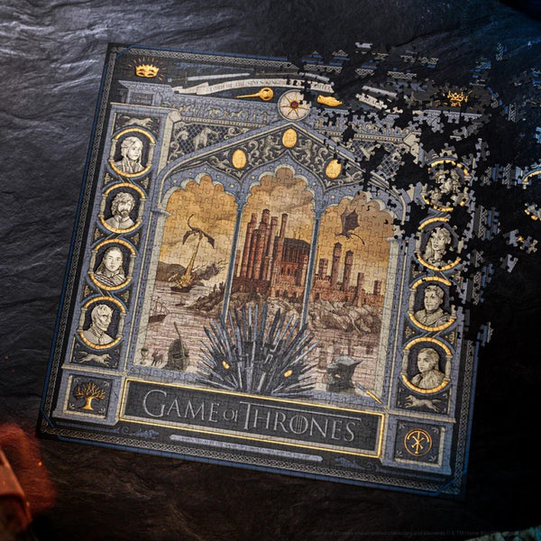 theory11 Game of Thrones Jigsaw Puzzle - Conquer the Seven Kingdoms - Officially Licensed 1,000 Piece Intermediate Puzzle for Ages 14+
