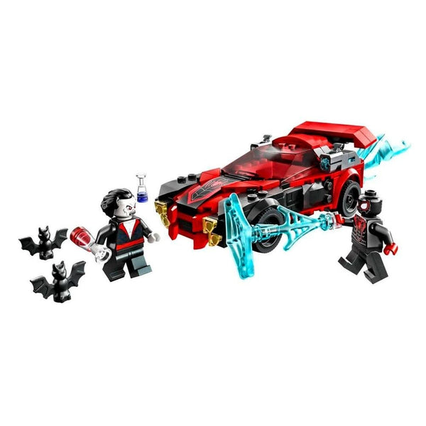 LEGO Marvel Spider-Man Miles Morales vs. Morbius 76244 Building Toy - Featuring Race Car and Action Minifigures, Adventures in The Spiderverse, Movie Inspired Set, Fun for Boys, Girls, and Kids